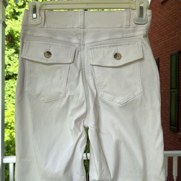 Spanx Super smooth Stretch Twill Cropped Wide Leg Pant - XS - Picture 3 of 13